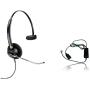 Plantronics HW510 Headset Bundle Mono Noise-Canceling and Inteli Cord, Compatible with Yealink, Polycom, Mitel, Cisco, Nortel, Shoretel Phones (HW510 Mono Headset Bundle)