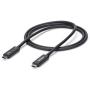 StarTech.com Active 40Gbps Thunderbolt 3 Cable - 3.3ft/1m - Black - 5k 60Hz/4k 60Hz - Certified TB3 Charger Cord w/ 100W Power Delivery (TBLT3MM1MA)