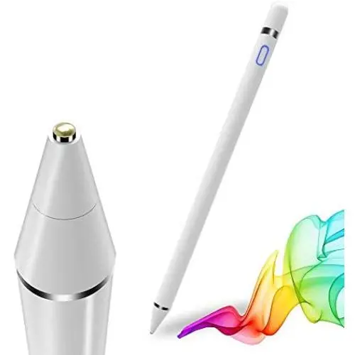 Digital Pen Stylus Pen for ipad iPhone Tablet,Stylus Pens for Touch Screens,No Lag High Precision Compatible with Any Electronic Products of Android and Apple Systems (White)