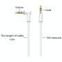 SINDERY Audio Cable Aux Cord Compatible with Solo 3 /Studio 3 Wireless Solo 2 /Studio 2 Wireless/Pro/Mixr/Executive/Pill.(White)