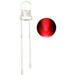 Waycreat 100pcs 3mm Red LED Diodes Lights Clear