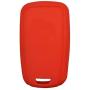 LemSa 2Pcs Rubber Silicone Flip Remote Key Fob Cover Remote Keyless Protector Bag Holder for Chevrolet Camaro Cruze Chevy Equinox Sonic Terrain Key Fob, Black/Red
