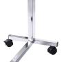 Vaunn Medical Adjustable Tilt Overbed Bedside Table with Wheels for Hospital and Home Use