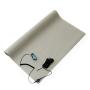 Bertech - 2059USA-2x5GKT ESD Soldering Mat Kit (Made in USA), 2 Feet Wide x 5 Feet Long x 0.06 Inches Thick, Gray, Includes a Wrist Strap and Grounding Cord, RoHS and REACH Compliant