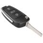  for Audi A2 A3 A4 A6 A6L A8 S5 Q7 TT Remote Flip Folding Car Key Shell HU66 Uncut Blank Blade 3 Buttons Auto Case
