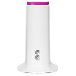 USB Tower Power Adapter 6-Port Smart IC Tech Charging Station with Quick Charge 2.1 for Phone, Tablets, and More (Rose Red)