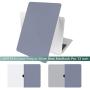 Batianda for MacBook Pro 13 Case 2020 Release M1 A2338/A2289/A2251 Rubberized Hard Shell Case Cover+Keyboard Cover + Screen Protector for Newest MacBook Pro 13 Inch Touch Bar, Lavender Gray