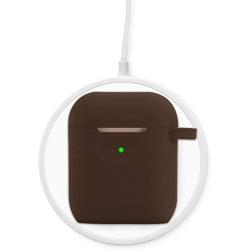 Filoto Case for Airpods, Airpod Case Cover for Apple Airpods 2&1 Charging Case, Cute Air Pods Silicone Protective Accessories Cases/Keychain/Pompom/Strap, Best Gift for Girls and Women (Brown)