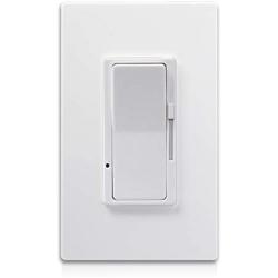 0-10V LED Dimmer Switch, Low Voltage in-Wall Dimmer Switch for Dimmable LED Panel Lights, CFL, Halogen and Incandescent Bulbs, Single-Pole or 3-Way, Screwless Wall Plate, ETL Listed, White