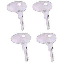 4PCS 123243 Key for Mitsubishi BD2 Series Dozers International Older M Series Kubota Tractors CAT Caterpillar Forklifts & Kumiai