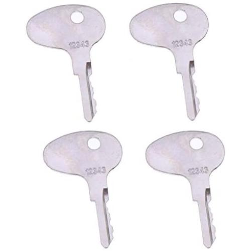 4PCS 123243 Key for Mitsubishi BD2 Series Dozers International Older M Series Kubota Tractors CAT Caterpillar Forklifts & Kumiai