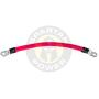 Spartan Power Made in America 1 Foot (12 Inch) Red Single 4 AWG Gauge Battery Cable Wire, Positive Cable Great for Parallel Battery Cables
