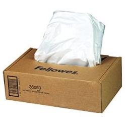 Fellowes 36053 Powershred Shredder Waste Bags for 90S, 99Ci, 99Ms, AutoMax 200C, and AutoMax 130C, 100 Bags, 9 Gallon