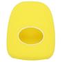 SEGADEN Silicone Cover Protector Case Holder Skin Jacket Compatible with TOYOTA 4 Button Remote Key Fob CV2407 Yellow