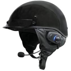 Sena SPH10H-FM-01 Motorcycle Bluetooth Stereo Headset and Intercom with Built-in FM Tuner for Half Helmets, black
