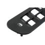 Red Hound Auto 2002-2005 Compatible with Dodge Ram 1500 2500 3500 Quad Cab Bezel Dark Gray for Master Window Switch Panel Plate