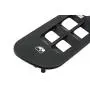 Red Hound Auto 2002-2005 Compatible with Dodge Ram 1500 2500 3500 Quad Cab Bezel Dark Gray for Master Window Switch Panel Plate