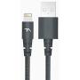 Tech Armor Apple MFi Certified Lightning Cable to USB A - 6FT Space Grey - Tough-Braided Extra-Strong Jacket - Sync/Charge iPhone & iPad
