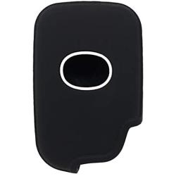 XUHANG Sillicone key fob Skin key Cover Keyless Entry Remote Case Protector Shell for Lexus GS430 GS300 IS350 IS250 LS460 GS450h GS350 ES350 LS600h LX570 RX450h RX350 HS250h black