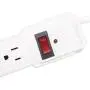 Maxxima 6 Outlet Power Strip Surge Protector 300 Joules, 2FT Cord, Switch (4 Pack)