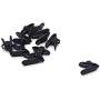 Antrader Clips for Earphone Wire, 360 Degree Rotate Headphone Wire Clothing Clip Black-Clips onto Your Clothing to Keep Cord in Place, Pack of 10