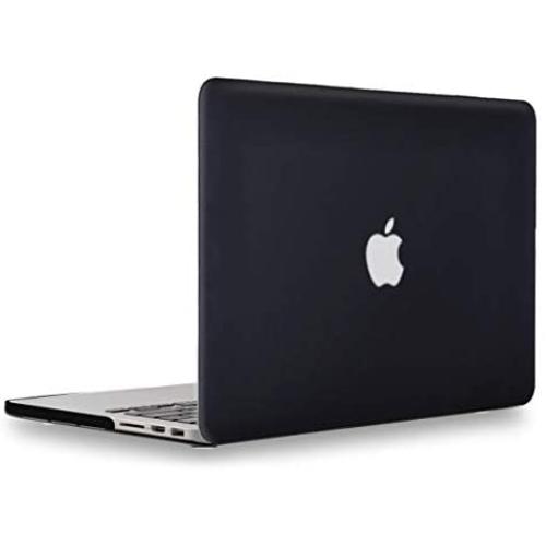 UESWILL Matte Hard Shell Case Cover Compatible with MacBook Pro (Retina, 13 inch, Early 2015/2014/2013/Late 2012), Model A1502/A1425, No CD-ROM, No USB-C, Black