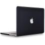 UESWILL Matte Hard Shell Case Cover Compatible with MacBook Pro (Retina, 13 inch, Early 2015/2014/2013/Late 2012), Model A1502/A1425, No CD-ROM, No USB-C, Black