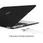 MacBook Air 13 Inch Case 2010-2017 Release Model A1369/A1466 Bundle 5 in 1, iCasso Hard Plastic Case, Sleeve, Screen Protector, Keyboard Cover & Dust Plug Compatible Old MacBook Air 13 - Black