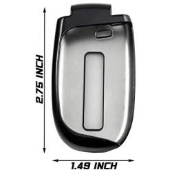Xotic Tech Black Soft TPU Remote Smart Key Fob Shell Cover for Jeep Chrysler Dodge
