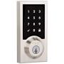 Weiser (by Kwikset) Premis Electronic Touchscreen SmartKey Deadbolt Lock, Works with Apple HomeKit, Siri Voice Control, & Apple TV. Satin Nickel, 9GED22000-001-US15