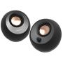 Creative Pebble V3 Minimalistic 2.0 USB-C Desktop Speakers with USB Audio, Clear Dialog Enhancement, Bluetooth 5.0, 8W RMS with 16W Peak Power, USB-A Converter Included (Black)