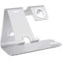 Bestand3 in 1 Apple iWatch Stand, Airpods Charger Dock, Phone Desktop Tablet Holder for Airpods, Apple Watch/ iPhone X/8 Plus/8/ 7 Plus/ iPad, Silver(Patenting, Airpods Charging Case NOT Included)