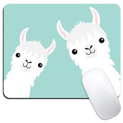 Dynippy Mouse Pad Gaming Mouse Pads Non-Slip Rubber Base Mousepad Square Mouse Mat for Desktops Computer Laptops (Cute Llama)