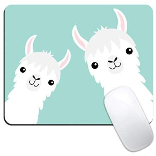 Dynippy Mouse Pad Gaming Mouse Pads Non-Slip Rubber Base Mousepad Square Mouse Mat for Desktops Computer Laptops (Cute Llama)