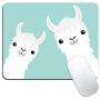 Dynippy Mouse Pad Gaming Mouse Pads Non-Slip Rubber Base Mousepad Square Mouse Mat for Desktops Computer Laptops (Cute Llama)