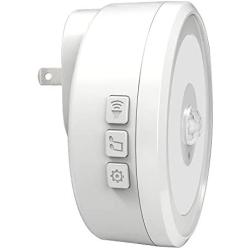 WiFi Video Doorbell Receiver, YIROKA Camera Video Chime with 58 Ringtones, 4 Adjustable Volume Levels, Night Light, White Receiver(Doorbell Receiver only)