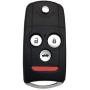 Uncut Keyless Entry Remote Control Car Key Fob Shell Case for Accord Acura MDX Acura RDX Acura TL Acura TSX Acura ZDX
