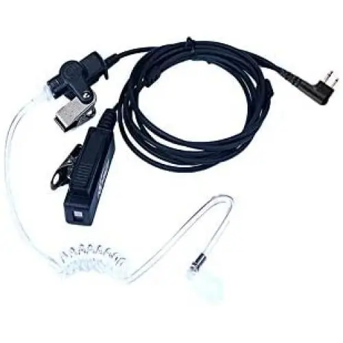 KEYBLU 2-Wire Acoustic Tube Earpiece/Headset with PTT and Mic Surveillance Kit for Motorola Walkie Talkie CP200 CLS1110 CLS1413 CLS1450 Radio