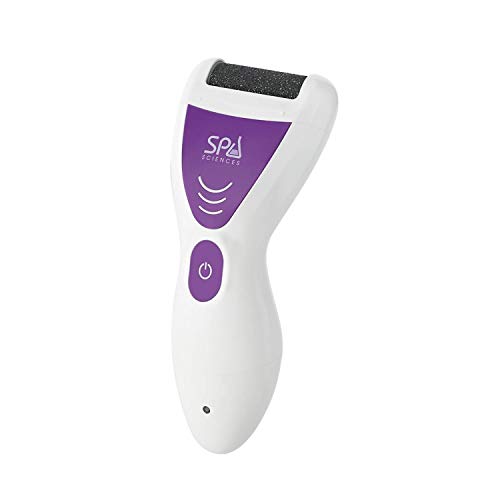 Spa Sciences VIVA Most Powerful Pedicure Tool Available-Professional Electronic Foot Smoothing Pedi Tool for Removing Hard, Dry, Cracked Skin/Calluses on Feet, Rechargeable-2 Treatment Heads Included