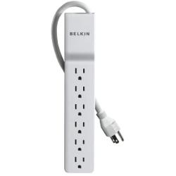 Belkin 6-Outlet Home and Office Power Strip Surge Protector, 4ft Cord