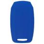 WEIBISS 2 Pack 6 Buttons Smart Rubber Key Fob Remote Cover Keyless Entry Case Holder Protector Skin Compatible with Dodge 2019 2020 2021 Ram 1500 Laramie Longhorn, Black Blue