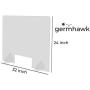 Plexiglass Sneeze Guard for Counter Shield 32x24 | Plexiglass Shield for Desk Sneeze Guards for Countertops Plastic Sneeze Guard Portable | Acrylic Sneeze Guard for Desk Plexiglass Barrier for Counter