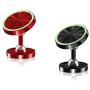 Car Cell Phone Magnetic Holder, MamaWin Aluminum Alloy 360°Rotation Luminous Portable Car Smart Phone Holder Stand, Metal Mobile Phone Holder for iPhone, Android Phone, 2 Pack