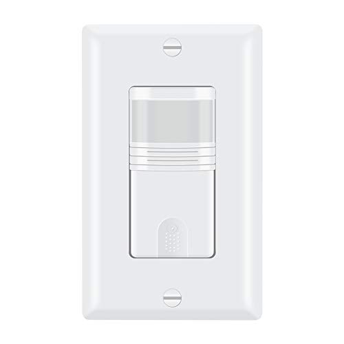ECOELER 3 Way Motion Sensor Light Switch, Neutral Wire Required, Sensing Switch for Indoor Use, UL Title24 FCC Approved Motion Activated Switch