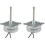 CHANCS Synchronous Motor TYC-40 AC 12V 5RPM Shaft Length 4.6cm for Fiber Optic Christmas Ornament (2PCS)