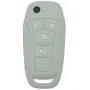 SEGADEN Silicone Cover Protector Case Holder Skin Jacket Compatible with FORD Fusion 4 Button Flip Remote Key Fob CV2711 Gray