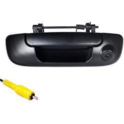 Omotor Tailgate Backup Camera for Dodge Ram 1500,2500,3500 2002-2009 Black Tailgate Backup Reverse Handle with Backup Camera