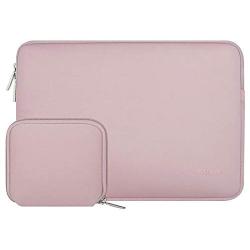 MOSISO Laptop Sleeve Only Compatible with MacBook 12 inch A1534 with Retina Display 2017/2016/2015 Release, Water Repellent Neoprene Bag with Small Case, Baby Pink