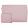 MOSISO Laptop Sleeve Only Compatible with MacBook 12 inch A1534 with Retina Display 2017/2016/2015 Release, Water Repellent Neoprene Bag with Small Case, Baby Pink