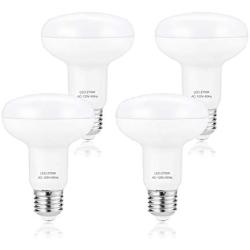 Flood Light Bulb, E26 Base, BR25 LED Bulb for Indoor/Outdoor Downlight Recessed Can Light, Dimmable, 9W=75W, 2700K Warm White Bulb, 900LM, 4-Pack